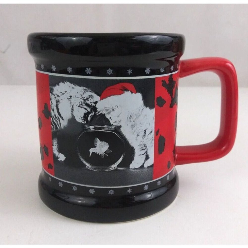 Keith Kimberlin Santa Kittens Christmas 3.75" Coffee Cup Mug